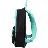 Eastsport Active Semi Transparent Soft Comfortable Mesh Backpack, See Through for Work, Travel, Security, Swimming, Beach, Black/Turquoise