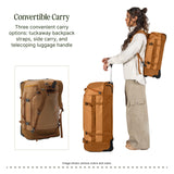 Eagle Creek Cargo Hauler XT Wheeled Duffel - Wheeled Backpack Duffel - Deployable Backpack Straps - Lockable U-Lid & Easy Access Compartment - 21.5" - Iron Orange