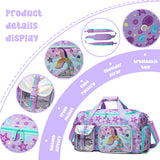 Inprof Kid’s Luggage Set 3 Piece Suitcase Set 16’’ Hardside Luggage with Spinner Wheels Girls Carry on Toddler Luggage Travel Rolling Luggage Airline Approved