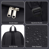 coofay Black Backpack For Women Small Backpacks For School Bag School Backpack For College Bookbag For Women Waterproof Gym Backpack For Men Book Bags