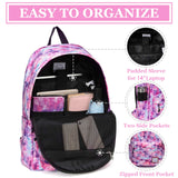 VASCHY School Backpack for Girls, Cute Schoolbag Bookbag for Kids/Teens/Middle School/College/Work Backpack for Women, Pink Galaxy