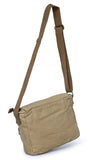 GOOTIUM Canvas Messenger Bag - Vintage Crossbody Shoulder Bag Military Satchel, Khaki