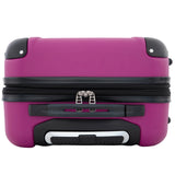 Travelers Club Chicago Hardside Expandable Spinner Luggage, Fuchsia, 22" Carry-On