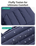 BAGSMART Small Underseat Carry on Luggage with Wheels, 16 inch Small Under Seat Luggage, Lightweight Travel Suitcase for Women, Navy Blue