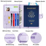 Herain Passport Holder for Travel Cruise Essentials, 2 Pcs Passport Cover Wallet Case Travel Gifts Women Men Family, RFID Passports Book Card Holders Travels Accessories Must Haves