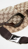 Gucci Women's Pre-Loved Belt Bag, Gg Canvas, Brown, One Size