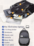 BLUEFAIRY High School Backpack for Girls Boys Middle School Bookbag for Kids Back to School Bag for College with Large Compartment Casual Daypack Mochilas para Niñas Adolescentes 18" Black