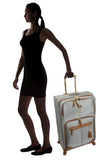 Steve Madden Designer Luggage Collection - 3 Piece Softside Expandable Lightweight Spinner Suitcase Set - Travel Set includes 20 Inch Carry on, 24 Inch & 28-Inch Checked Suitcases (Harlo Gray)