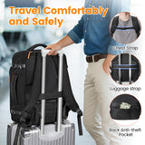 MATEIN Personal Item Backpack 18x14x8 with Shoe Compartment Detachable, Airline Approved Carry On Backpack for Travel with Electronics Case, Lightweight Luggage Bag for Spirit Airlines Fits 17" Laptop