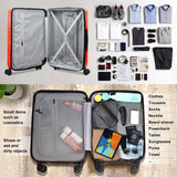 Verdi Hardside 24 Inch Luggage with Spinner Wheels Lightweight Expandable Suitcase