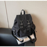 Cutemoria Women's Fashion Backpack Purse Japanese Style Shoulder Bag Large Capacity Lightweight Backpack for Travel Work (Black)