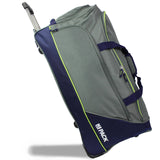 World Traveler Hipack Lightweight 28-Inch Rolling Duffel Bag with Shoe Pocket, Grey Navy, 28 inch