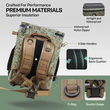 Quiksilver 30L Backpack Cooler, 36 Cans, 48-72H Insulated Cooling, Leak Proof, Waterproof IPX7, Heavy-Duty, for Beverage, Drink, Lunch, Outdoor, Beach, Camping, Fishing (Terra)