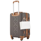 Wrangler 22" and 18" Heartland 2-Piece Carry-On Luggage Set, Chocolate