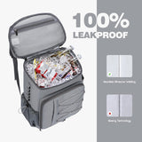 Maelstrom 35 Can Backpack Cooler Leakproof,Insulated Soft Cooler Bag,Beach / Camping Cooler,Ice Chest Backpack for Travel, Grocery Shopping,Kayaking,Fishing,Hiking,Grey