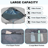 lifwimner For Spirit Airlines Personal Item Bag 18x14x8 in Underseat Carry-on Luggage foldable Travel Duffle Bag for Airplanes(30L, Dark Grey)