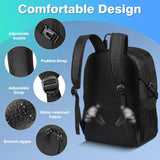 YHXONEOK Soccer Bag, Lightweight Soccer backpack with Ball Compartment & Shoe Compartment for Basketball Volleyball & Football, Large and Water Resistant Sports Backpack for Son Daughter Men Women