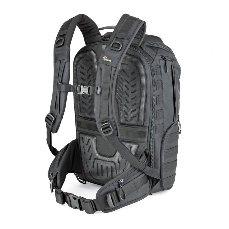 Lowepro ProTactic BP 450 AW 2 Pro 25L Comfortable Recycled and Solution-Dyed Fabrics Modular Backpack with CradleFit Pocket, All Weather Cover, and Utility Waist Belt (Black)