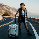 Steve Madden Luggage Large 28" Expandable Softside Suitcase With Spinner Wheels (28in, Legends Turquoise)
