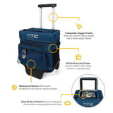 RTIC 40 Can Everyday Wheeled Cooler, Soft Sided Insulated Portable Rolling Collapsible Cooler Bag with Wheels and Handle for Outdoor, Beach, Camping, Sports, Travel, Leakproof, Navy