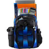 FUEL Backpack with Lunch Box Combo – 18.5 Inches Two Compartment Water Resistant Durable Adjustable Straps with Side Water Bottle Pockets 2 in 1 Set – Blue Ombre