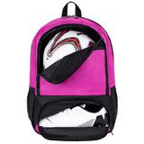 Himal OutdoorsSoccer Bag-Backpack for Soccer,Backpack for Football & Volleyball & Handball,Sports Bag with Separate Cleat and Ball Holder rose red