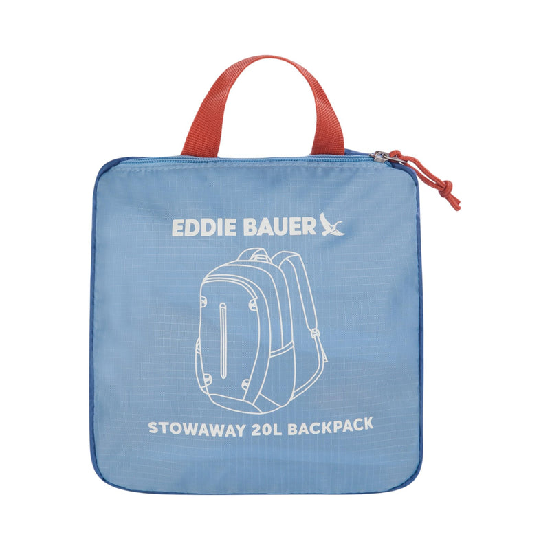 Eddie Bauer Stowaway Packable Backpack | Travel | Outdoor | Lightweight | Foldable | Durable | Ripstop Polyester | 20L - Coast Blue