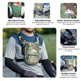 FROSTY PEAKS Minimalist outdoor, Chest Pack with Easy-Access Phone Pouch, Dual-Side Pockets, (Camo)