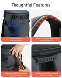 TOURIT 38 Cans Backpack Cooler: Leak Proof Waterproof 2 Insulated Compartments Soft Cooler Bag Beach Travel Camping Picnic Black