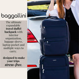 Baggallini Modern Convertible Travel Backpack - Lightweight 11.8"x17.7"x 8.5" Duffel Weekender w/Laptop Pocket