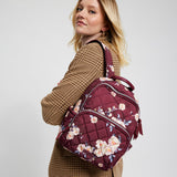 Vera Bradley Women's, Performance Twill Small Backpack, Blooms and Branches, One Size