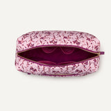 Amazon Essentials Women's Quilted Travel Makeup Bag with Mesh Compartments