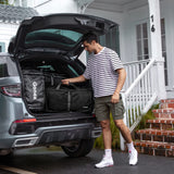 Gonex 80L Packable Travel Duffle Bag Foldable Duffel Bags for Luggage Gym Sports Camping Travelling Cycling Storage Shopping Water & Tear Resistant Black