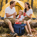 MIYCOO Cooler Backpack - 40 Cans Insulated Backpack Cooler for Men & Women, Portable 2 Leak Proof Compartments Coolers Bag for Beach Travel Picnic Lunch Hiking BBQ Camping, Dark Blue, 28L