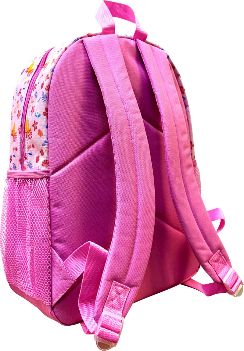 Fast Forward Kid’s Disney Licensed 16” Large School Backpacks with Multiple Pockets (Princess)