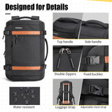 Velaybor 42L Travel Backpack with 4 Packing Cubes, TSA Friendly Flight Approved Carry-On Bag, Water-Resistant Weekender Business Backpack for Men Women, Fits 17.3" Laptop