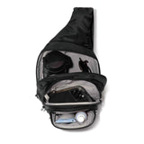 Baggallini Securtex® Anti-Theft Triple Zip Sling - Travel Backpack Sling Bag Crossbody - RFID Wallet Locking Zipper