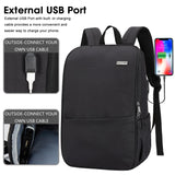 MAXTOP Deep Storage Laptop Backpack with USB Charging Port[Water Resistant] College Computer Bookbag Fits 15 Inch Laptop Black