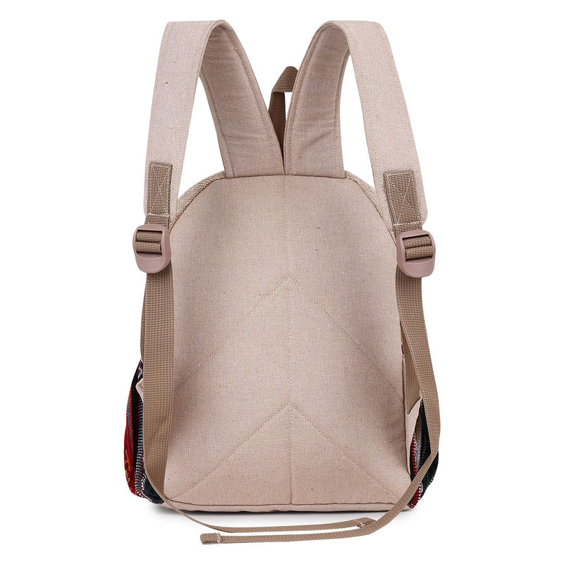 KayJayStyles Small Lightweight Daypack Backpack Handmade Himalayan Hemp Bohemain Travel, Hiking, Purse