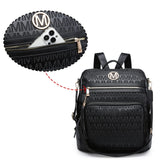MKP COLLECTION Women Fashion Backpack Purse Convertible Large Rucksack Versatile Travel Shoulder Bags Handbag Set with Tassel