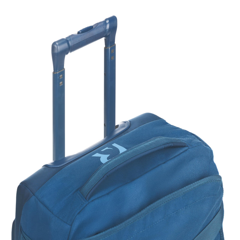 RTIC Road Trip Rolling Duffle Bag with Wheels for Men and Women, Traveling Tote for Camp, Travel, Gym, Weekender, Camping, Overnight Carry On, Sports, Spacious, Water Resistant, Medium, Navy & Denim