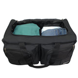 Dejuno 28-inch Rolling Duffle Bag - Black
