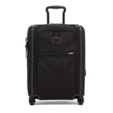 TUMI - Alpha Large Dual Access Expandable 4-Wheeled Carry-On Luggage - Zipper Expansion - Durable and Lightweight Travel Suitcase - TSA Lock Tracer - Dark Black
