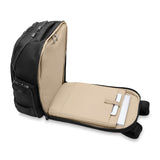 Briggs & Riley Traveler Backpack - Carry On Travel Backpack for Women & Men, Personal Item Travel Bag, Lightweight & Durable, Padded Straps, Fits up to 15" Laptop - Baseline Collection, Black