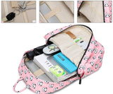 abshoo Lightweight Cute Panda Backpacks for Girls School Backpacks With Lunch Bag (Panda Pink Set)