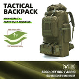 King'sGuard 100L Camping Hiking Backpack Molle Rucksack Military Camping Backpacking Daypack