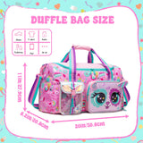 Kids Duffle Bag Girls Travel Bag for Kids Overnight Bag for Girls Dance Bag for Girl Weekender Bag Gym Bag with Shoe Compartment