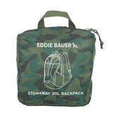 Eddie Bauer Stowaway Packable Backpack | Travel | Outdoor | Lightweight | Foldable | Durable | Ripstop Polyester | 30L - Sprig Green