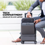 NOMATIC Carry-On Executive Luggage Perfect for 1-3 Day Trips, Hard Case Luggage for Men and Women, with Tech Case
