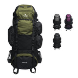 Teton 65L Explorer Internal Frame Backpack for Hiking, Camping, Backpacking, Rain Cover Included, Olive